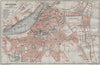 GOTHENBURG GÖTEBORG antique town city stadsplan. Sweden karta 1909 old map