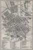 UPPSALA antique town city stadsplan. Sweden karta. BAEDEKER 1909 old map