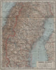 NORTHERN SWEDEN. Norra Sverige karta. BAEDEKER 1909 old antique map plan chart