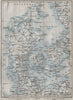 DENMARK AND SLESVIG. Schleswig-Holstein. Railways kort. BAEDEKER 1909 old map
