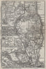 COPENHAGEN NORTHERN ENVIRONS. København Lyngby Gentofte Hillerod kort 1909 map