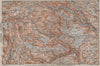 HALLINGDAL & VALDRES. Hemsedal Fagernes Aurdal. Topo-map. Norway kart 1912