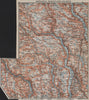 Kroderen, Randsfjord & Valdres. Dokka Gjovik Jaren. Topo-map. Norway 1912