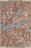 INNER SOGNEFJORD topo-map. Gaupne Luster Ardalstangen. Norway kart 1912