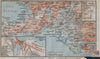REYKJAVIK environs & antique town city plan. Iceland kort. BAEDEKER 1912 map