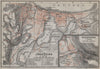 JONKOPING Jönköping town city stadsplan. Inset Huskvarna. Sweden karta 1912 map