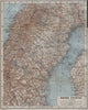 NORTHERN SWEDEN. Norra Sverige karta. BAEDEKER 1912 old antique map plan chart