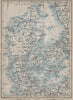 DENMARK AND SLESVIG. Schleswig-Holstein. Railways kort. BAEDEKER 1912 old map