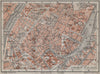 COPENHAGEN København Kobenhavn INNER TOWN city byplan. Denmark kort 1912 map