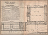 MUSÉES DU LOUVRE; REZ-DE-CHAUSSÉE ground floor plan. Paris carte 1898 old map