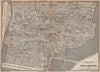 CEMETERY / CIMETIÈRE DU PÈRE-LACHAISE ground plan. Paris 20e carte 1898 map