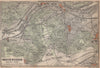 BOIS DE MEUDON environs. Sèvres Clamart. Hauts-de-Seine carte 1898 old map