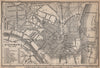 ST. GERMAIN-EN-LAYE town city plan de la ville. Yvelines. Paris carte 1898 map