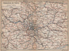 ÎLE-DE-FRANCE. Paris environs. Seine Oise Eure Loir Aisne carte 1898 old map