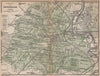 FORÊT DE FONTAINEBLEAU & town plan. Topo-map. Seine-et-Marne carte 1898