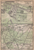 CHANTILLY. Château parc & forêt. Palace park forest. Oise carte 1898 old map