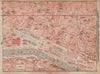 CHAMPS ÉLYSÉES LOUVRE GRANDS BOULEVARDS city plan Paris 1e 2e 7e 8e 9e 1898 map
