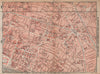GRANDS BOULEVARDS LES HALLES MARAIS town city plan. Paris 1e 2e 3e 10e 1898 map