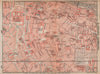 INVALIDES LUXEMBOURG. town city plan de la ville. Paris 6e 7e carte 1898 map