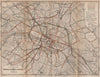 PARIS. Itinéraires Omnibus, Tramways & Bateaux. Bus trams boat routes 1898 map