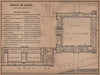 MUSÉES DU LOUVRE; REZ-DE-CHAUSSÉE ground floor plan. Paris carte 1900 old map