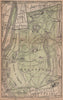 BOIS DE BOULOGNE plan. Paris Neuilly Longchamp Jardin d'Acclimatation 1900 map