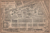 JARDIN DES PLANTES ground plan. Paris 5e carte. BAEDEKER 1900 old antique map