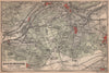 BOIS DE MEUDON environs. Sèvres Clamart. Hauts-de-Seine carte 1900 old map