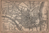ST. GERMAIN-EN-LAYE town city plan de la ville. Yvelines. Paris carte 1900 map