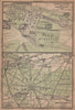 CHANTILLY. Château parc & forêt. Palace park forest. Oise carte 1900 old map