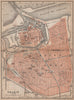 CALAIS antique town city plan de la ville. Pas-de-Calais carte 1900 old map