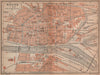 ROUEN antique town city plan de la ville. Seine-Maritime carte 1900 old map