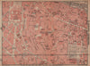 INVALIDES LUXEMBOURG. town city plan de la ville. Paris 6e 7e carte 1900 map