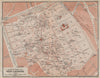 CEMETERY / CIMETIÈRE DU PÈRE-LACHAISE ground plan. Paris 20e carte 1907 map