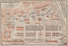JARDIN DES PLANTES ground plan. Paris 5e carte. BAEDEKER 1907 old antique map