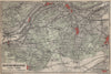 BOIS DE MEUDON environs. Sèvres Clamart. Hauts-de-Seine carte 1907 old map