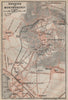 ENGHIEN-les-Bains & MONTMORENCY town city plan. Deuil Soisy Val-d'Oise 1907 map