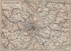 ÎLE-DE-FRANCE. Paris environs. Seine Oise Eure Loir Aisne carte 1907 old map