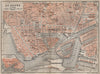 LE HAVRE antique town city plan de la ville. Seine-Maritime carte 1907 old map