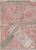 CHAMP DE MARS TROCADÉRO CHAMPS ÉLYSÉES town city plan. Paris 7e 8e 16e 1907 map