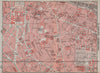 INVALIDES LUXEMBOURG. town city plan de la ville. Paris 6e 7e carte 1907 map