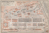 JARDIN DES PLANTES ground plan. Paris 5e carte. BAEDEKER 1910 old antique map