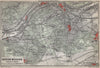 BOIS DE MEUDON environs. Sèvres Clamart. Hauts-de-Seine carte 1910 old map