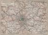 ÎLE-DE-FRANCE. Paris environs. Seine Oise Eure Loir Aisne carte 1910 old map