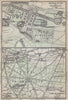 CHANTILLY. Château parc & forêt. Palace park forest. Oise carte 1910 old map