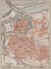 CALAIS antique town city plan de la ville. Pas-de-Calais carte 1910 old map