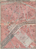 CHAMP DE MARS TROCADÉRO CHAMPS ÉLYSÉES town city plan. Paris 7e 8e 16e 1910 map
