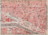 CHAMPS ÉLYSÉES LOUVRE GRANDS BOULEVARDS city plan Paris 1e 2e 7e 8e 9e 1910 map