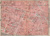 GRANDS BOULEVARDS LES HALLES MARAIS town city plan. Paris 1e 2e 3e 10e 1910 map