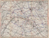 PARIS TRAMWAYS & METROPOLITAIN RAILWAYS. Underground railways carte 1910 map